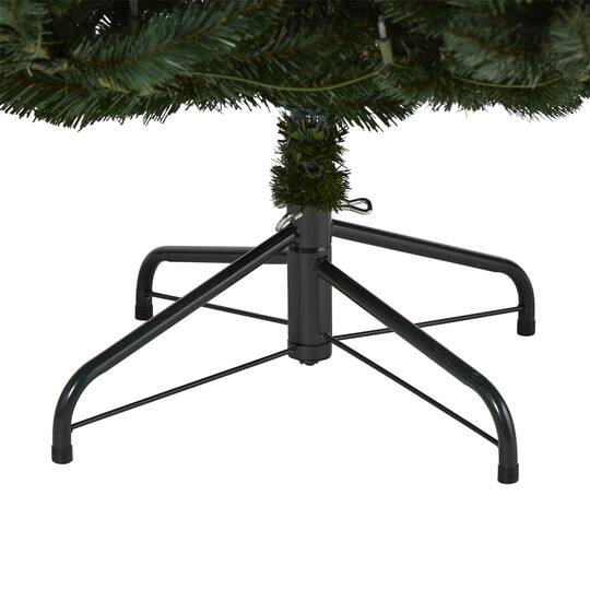 8ft. Pre-Lit Northern Rocky Spruce Artificial Christmas Tree, Clear LED Lights